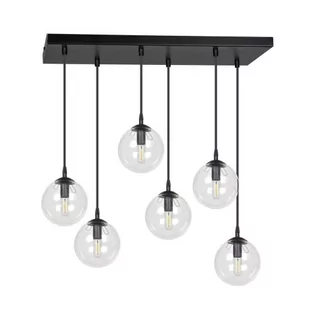Emibig COSMO 6 BL TRANSPARENT 711/6 lampa wisząca 6x40W/E14 IP20 711/6 - Lampy sufitowe - miniaturka - grafika 1