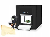 Tła fotograficzne - Namiot Bezcieniowy 80x80x80cm 2x Led 5500k Puluz - miniaturka - grafika 1