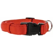 Obroże dla psów - Zolux Cushion obroża taśma 25mm - kol. czerwony Dostawa GRATIS od 99 zł + super okazje - miniaturka - grafika 1