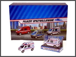 Hipo HKG Mini Van Pogotowie 8cm w pud.p24 - Samochody i pojazdy dla dzieci - miniaturka - grafika 1
