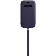 Etui i futerały do telefonów - Apple iPhone 12 Pro Max Leather Sleeve with MagSafe Deep Violet MK0D3ZM/A - miniaturka - grafika 1