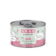 Mokra karma dla kotów - GRAU Adult bez zbóż, 12 x 200 g - Kurczak i cielęcina - miniaturka - grafika 1