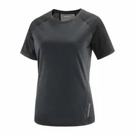 Koszulki sportowe damskie - Koszulka Salomon Outline W Deep Black - miniaturka - grafika 1