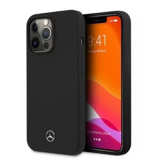 Mercedes MEHMP13XSILBK iPhone 13 Pro Max 6,7` czarny/black hardcase Silicone Magsafe - Etui i futerały do telefonów - miniaturka - grafika 1