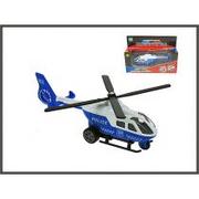 Samoloty i helikoptery - Helikopter policyjny 20cm światło dźwięk Hipo - miniaturka - grafika 1