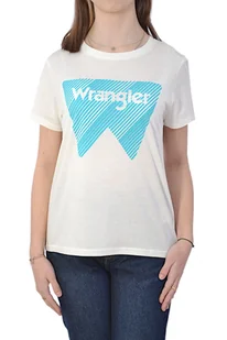 T-SHIRT BIAŁY DAMSKI WRANGLER GRAPHIC TEE OFF WHITE KOSZULKA DAMSKA - Koszulki i topy damskie - miniaturka - grafika 1