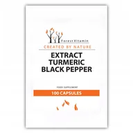 Aminokwasy - Forest Vitamin Extract Turmeric Black Pepper 100Caps - miniaturka - grafika 1