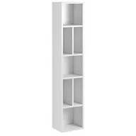 Regały - Regał BALLADE kolor biały styl nowoczesny hakano - FURNITURE/BOOKCASE/HEL/BALLADE/WHITE - miniaturka - grafika 1