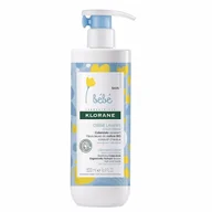 Balsamy i oliwki dla dzieci - Klorane Bebe Cleansing Cream krem oczyszczający z cold cream 500ml - miniaturka - grafika 1