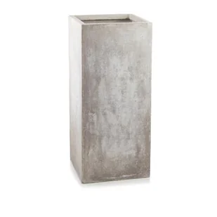 Donica Kwadrat wysoki brown sand 23 x 50 cm szary - Donice - miniaturka - grafika 1