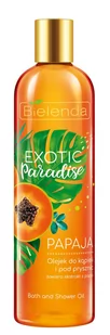 Bielenda Exotic Paradise Olejek do kąpieli i pod prysznic Papaja 400ml - Kosmetyki do kąpieli - miniaturka - grafika 1