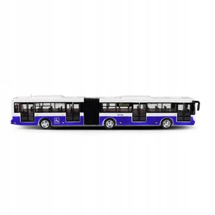 Autobus Przegubowy Interaktywny Dźwięk Praga 8cm - Zabawki zdalnie sterowane - miniaturka - grafika 1