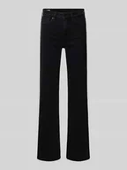 Spodnie damskie - Jeansy z poszerzaną nogawką z mieszanki bawełny model ‘WILLA’ - miniaturka - grafika 1