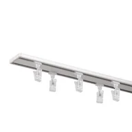 Karnisze - Szyna alu slim 2 torowa 200 biała set A - miniaturka - grafika 1