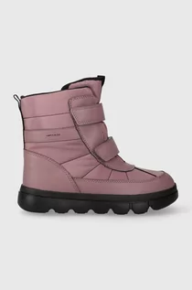 Buty dla dziewczynek - Geox buty zimowe dziecięce J36HWD 0FU54 J WILLABOOM B A kolor różowy - grafika 1