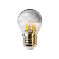 Żarówki LED - Żarówka filamentowa LED 4W G45 E27 3000K 320 lm srebrna - miniaturka - grafika 1