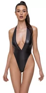 Bielizna erotyczna damska - Cottelli Rio String Body Matt Look 2643235 Black L - miniaturka - grafika 1