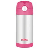 Termosy - Thermos Termos dziecięcy ze słomką 355 ml kwiaty 120011 - miniaturka - grafika 1
