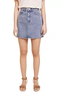 Spódnice - Springfield Damska podstawowa spódnica dżinsowa, średni niebieski, XS - miniaturka - grafika 1