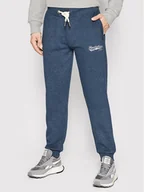 Spodnie sportowe męskie - Superdry Spodnie dresowe Script Style M7010666A Granatowy Regular Fit - miniaturka - grafika 1