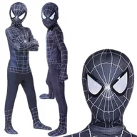 Stroje karnawałowe - Strój Przebranie Kostium Spiderman Black 128/134, Hopki - miniaturka - grafika 1