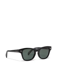 Ray-Ban Okulary przeciwsłoneczne 0RJ9707S 100/71 Czarny - Okulary dla dzieci - miniaturka - grafika 1