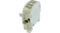 Inne akcesoria elektryczne - Simet Blok rozdzielczy 1-potencjałowy łączony 100A 4x2,5-25mm2 szary SCB 25-Cu 81503002 81503002 - miniaturka - grafika 1