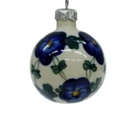 Bombki - Ceramiczna bombka mała Ceramika Bolesławiec - miniaturka - grafika 1