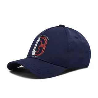 Czapki damskie - Czapka z daszkiem GUESS - Baseball ABCLEM CO221 BLUE - grafika 1