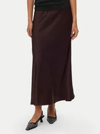 Spódnice - Vero Moda Spódnica midi Elena 10337459 Brązowy Regular Fit - miniaturka - grafika 1