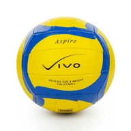 Siatkówka - Piłka siatkowa Vivo Aspire żółto-niebieska - miniaturka - grafika 1