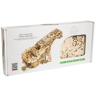 Ugears Model mechaniczny do składania. Lira korbowa / Hurdy-Gurdy, 70030 - Modele do sklejania - miniaturka - grafika 1