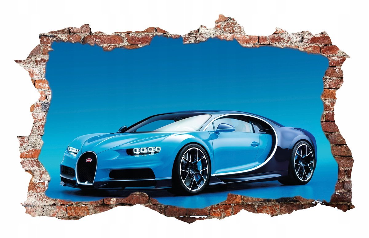 Naklejki na ścianę Bugatti Auto Sportowe fototapeta 3D 115x75 cm #24