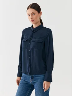 Vero Moda Koszula Sunny 10260627 Granatowy Regular Fit - Koszule damskie - miniaturka - grafika 1