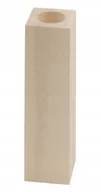 Świeczniki - Świecznik 20Cmx6Cm Drewniany Prostokątny Bukowy 1 Sztuka - miniaturka - grafika 1