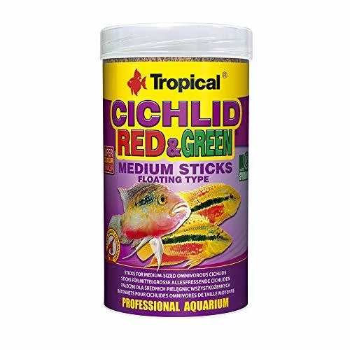 Tropical CICHLID RED&amp;GREEN medium STIX 1l 1259