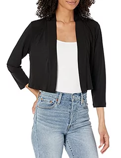 Swetry damskie - Calvin Klein Sweter damski Shrug, Czarna koszulka, XL - grafika 1