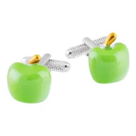 Spinki do mankietów i krawatów - Spinki do mankietów Jabłko KC-440 - miniaturka - grafika 1