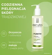 Żele do mycia twarzy - Iwostin PURRITIN Aktywny Żel do mycia twarzy 300 ml 7073045 - miniaturka - grafika 1