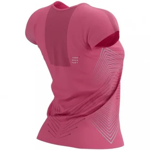 COMPRESSPORT Koszulka biegowa damska PERFORMANCE SS T-SHIRT hot pink/aqua - Koszulki sportowe damskie - miniaturka - grafika 3
