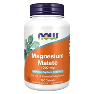 Witaminy i minerały - Now Foods NOW Magnesium Malate 1000mg 180tabs - miniaturka - grafika 1