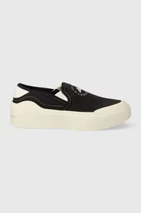 adidas by Stella McCartney tenisówki aSMC Court Slip On damskie kolor czarny - Slip on damskie - miniaturka - grafika 1