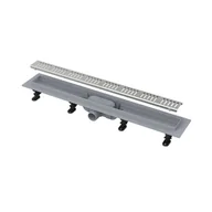 Odpływy liniowe - Alcaplast Simple Odpływ liniowy prysznicowy 55 cm z rusztem perforowanym chrom APZ10-550M - miniaturka - grafika 1