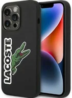 Etui i futerały do telefonów - Lacoste Etui Hardcase Silicone Head Crocodile do iPhone 14 Pro Max czarne - miniaturka - grafika 1