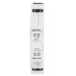 Zamel Zasilacz Impulsowy 12V / 0,8A ZIM-12/08 - Bezpieczniki elektryczne - miniaturka - grafika 1
