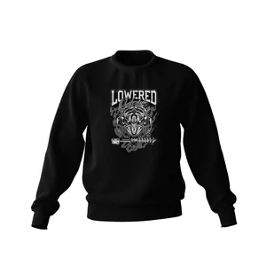 Czarna bluza LOWERED LIFESTYLE-S - Odzież do sportów motorowych - miniaturka - grafika 1