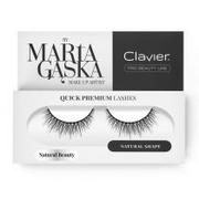 Sztuczne rzęsy i akcesoria - Clavier Clavier Quick Premium Lashes rzęsy na pasku Natural Beauty 827 - miniaturka - grafika 1