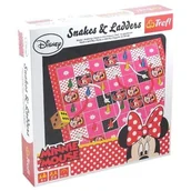 Gry planszowe - TREFL 00823 WĘŻE I DRABINY GRA PLANSZOWA MINNIE - miniaturka - grafika 1