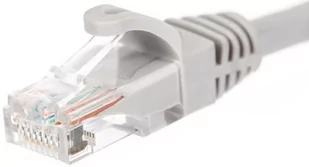 Netrack kabel sieciowy RJ45 3m szary (osłonka zalewana) BZPAT3U5E - Patchcordy - miniaturka - grafika 2