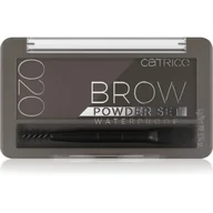 Akcesoria i kosmetyki do stylizacji brwi - Catrice Brow Powder Set Waterproof 020 paletka do brwi 4g - miniaturka - grafika 1